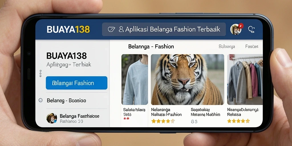 Tampilan antarmuka BUAYA138 yang modern dan user-friendly.