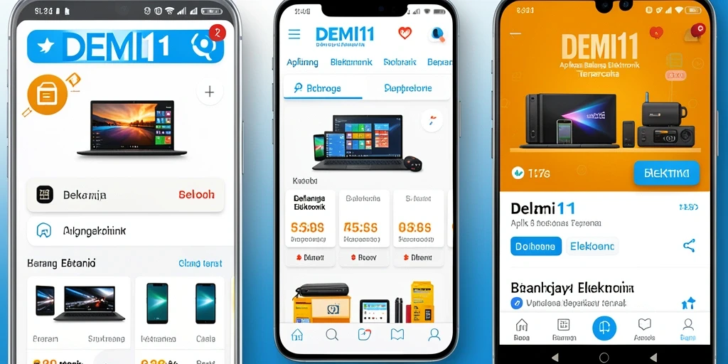 Antarmuka pengguna DEMI11 yang intuitif dan menarik.