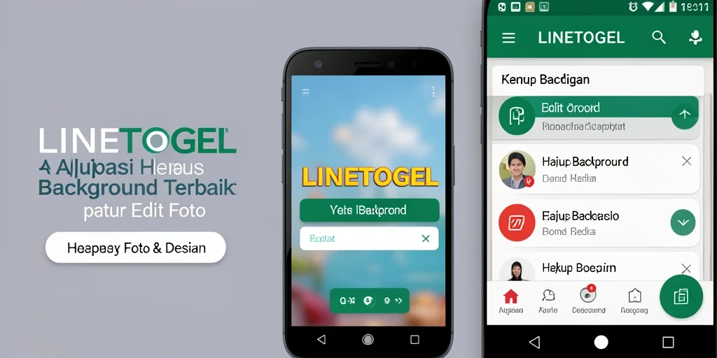 Antarmuka LINETOGEL yang menunjukkan efek Hapus Background.