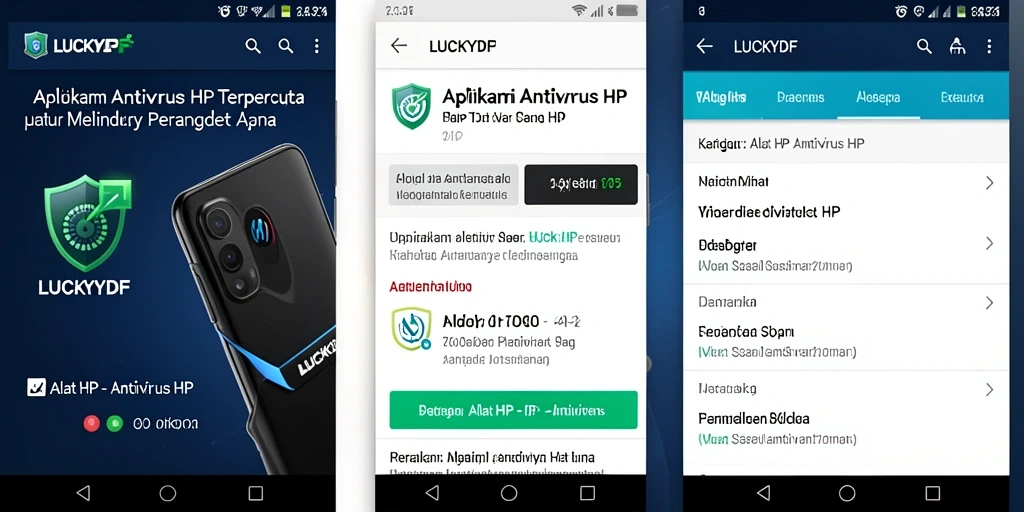 Tampilan antarmuka LUCKYDF yang modern dan fungsional.