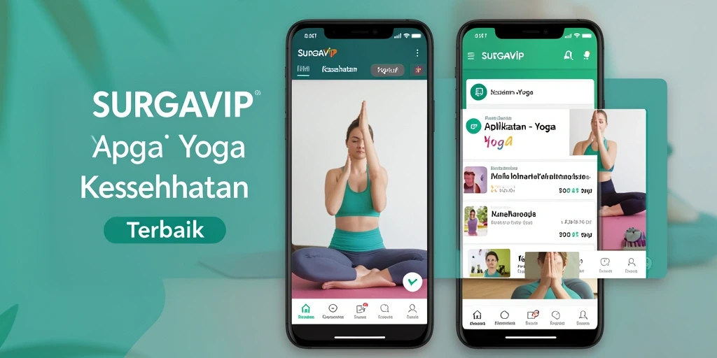 Antarmuka menarik dan fungsional untuk latihan yoga.