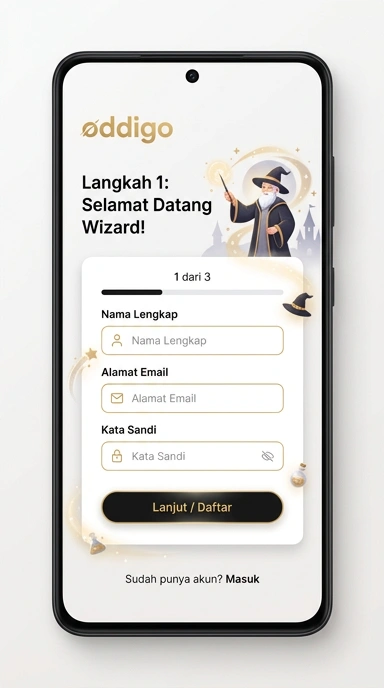 Buat Akun Baru oddigo dengan Mudah dan Cepat